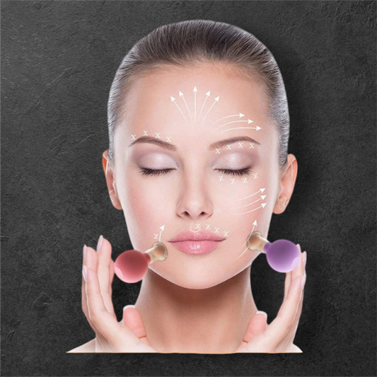 Schröpfset Gesicht, Massage mit Vakuum Anti Cellulite