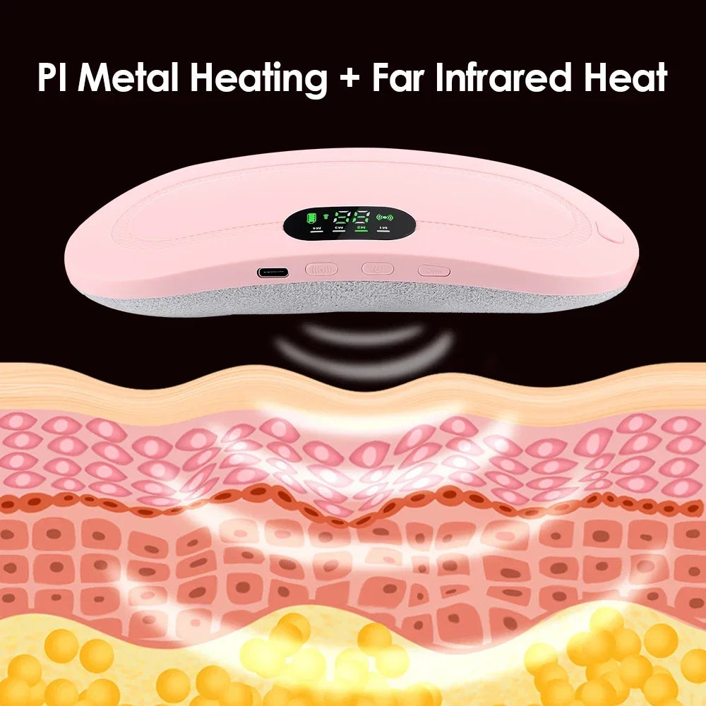  Beheizter Massagegürtel ,schmerzlinderung bei Menstruation , thermische Vibration, Periode ,Wärme